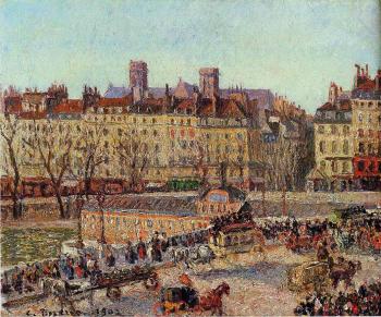卡米耶 畢沙羅 The Baths of Samaritaine, Afternoon 卡米耶 畢沙羅 The Baths of Samaritaine, Afternoon
